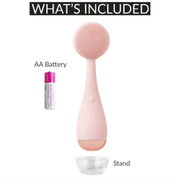 2/$100! PMD CLEAN SMART SONIC FACIAL CLEANSING BRUSH DEVICE SILICONE in BLUSH - Picture 4 of 11